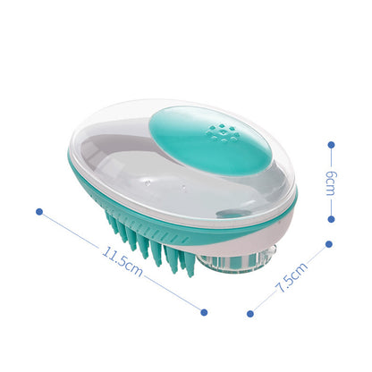 2 in 1 Pet Bath Brush and Grooming Comb for Dogs/Cats